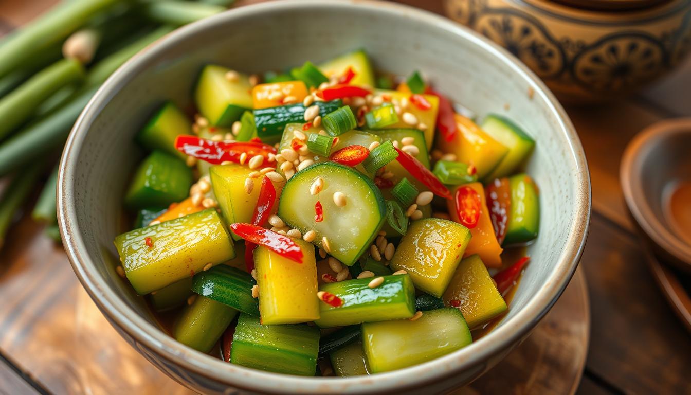 healthy cucumber kimchi