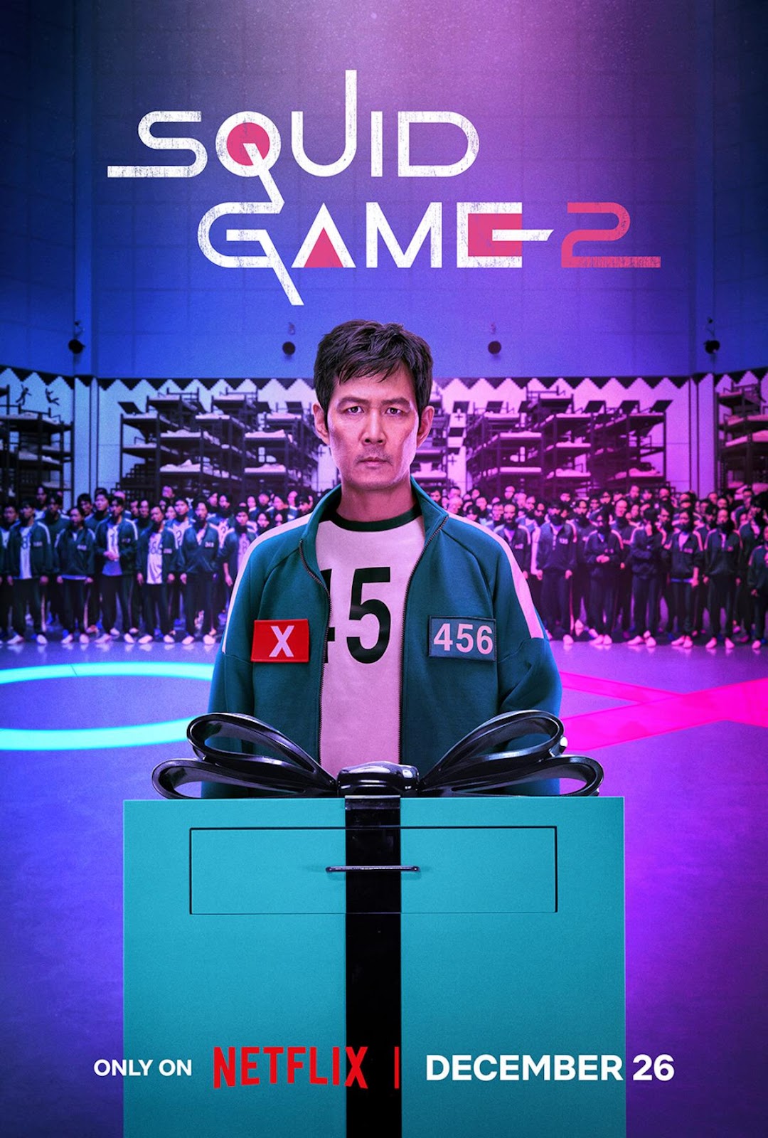 Key art for ‘Squid Game’ Season 2 featuring Lee Jung-jae as Seong Gi-hun