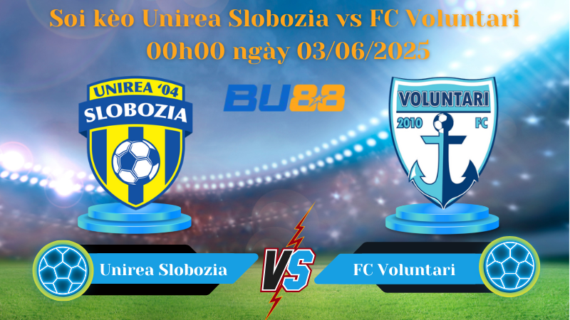 Soi kèo Unirea Slobozia vs FC Voluntari 00h00 ngày 03/06/2025