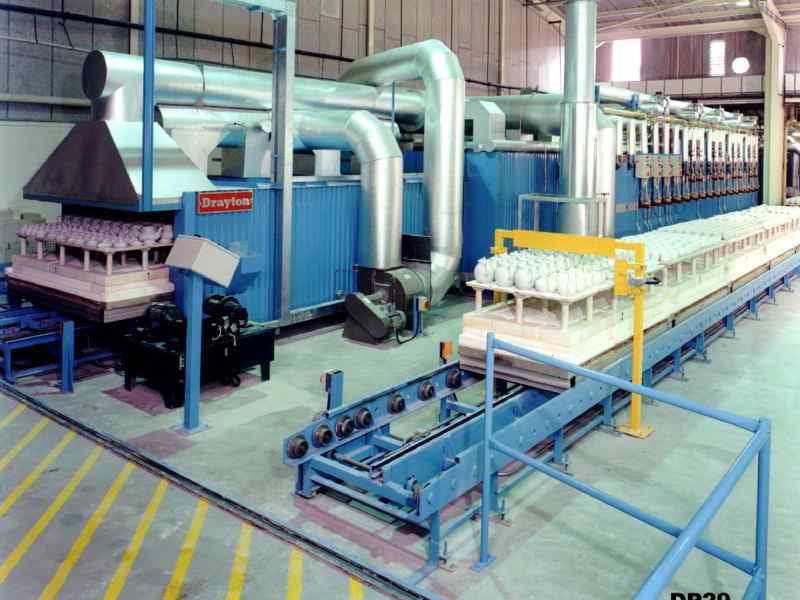 Image of an commercial tunnel kiln