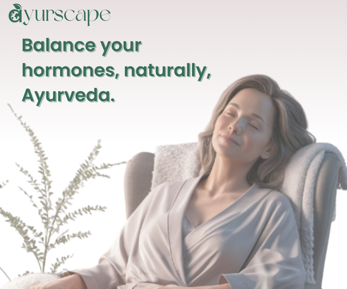 Buy Ayurvedic products for Menopause - Image of woman relaxed on her chair