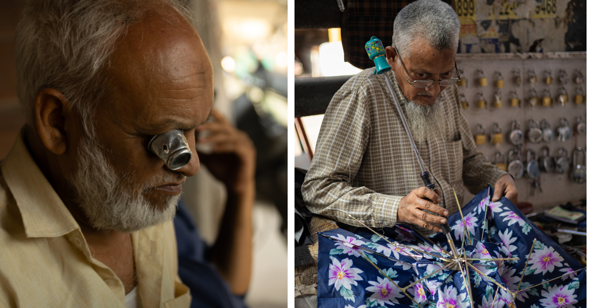 Delhi's old watchmaker and umbrella repairer