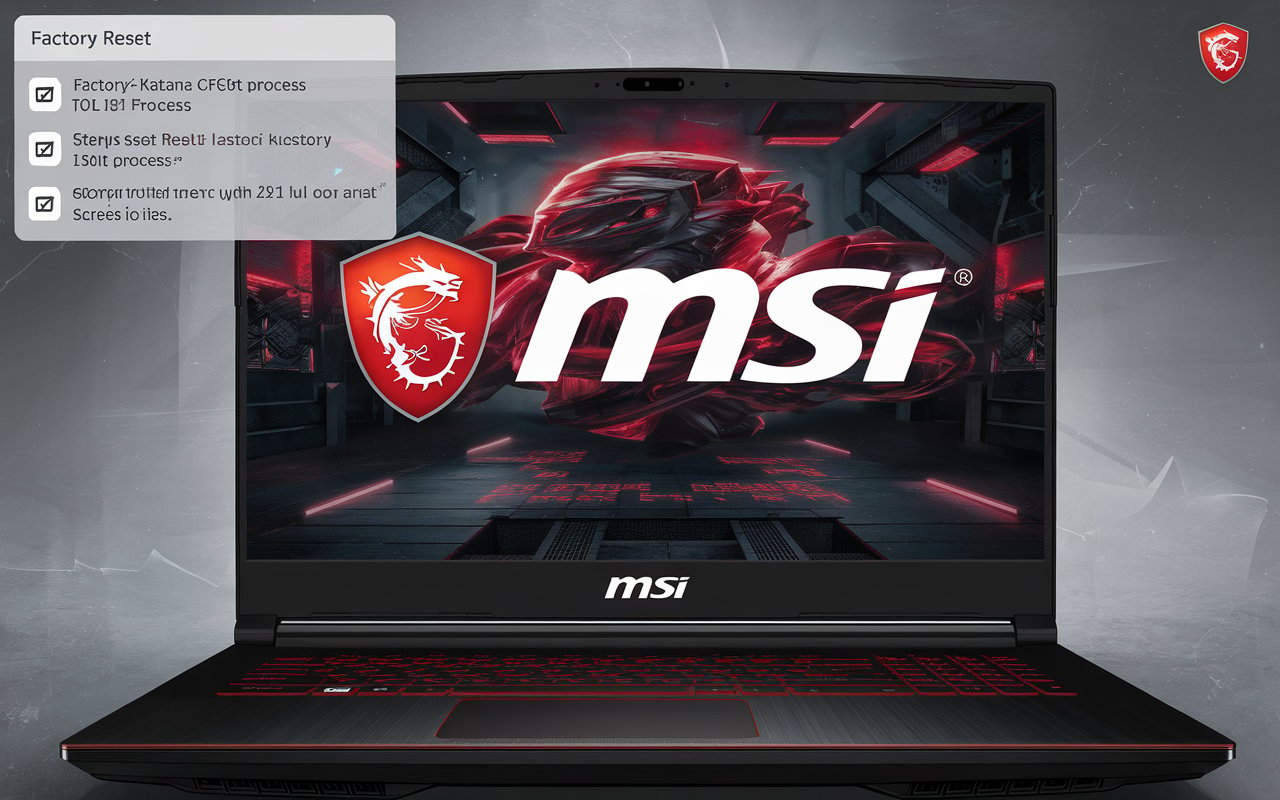 ﻿How to Factory Reset MSI Katana GF66 11UD