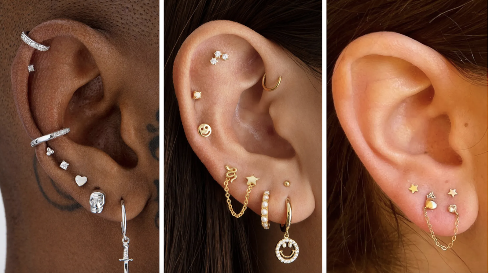 piercing ear chart
