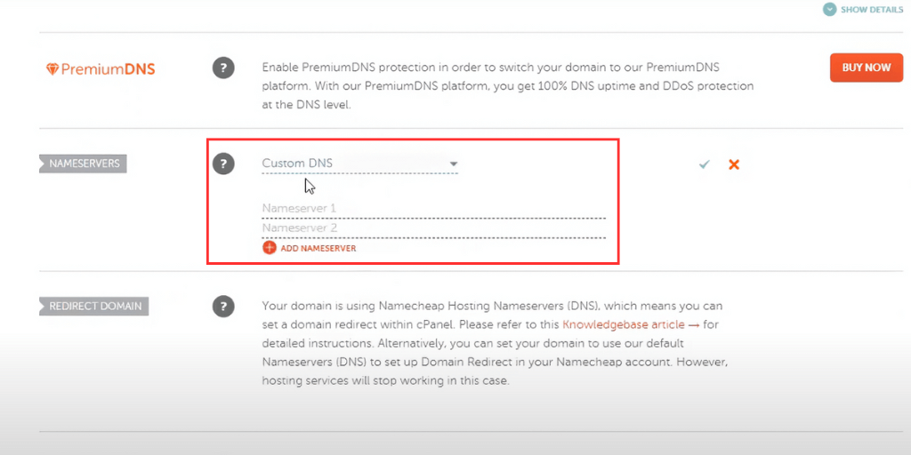 namecheap nameservers