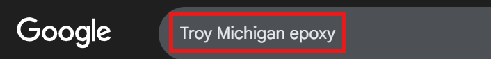 Google search city + niche keyword