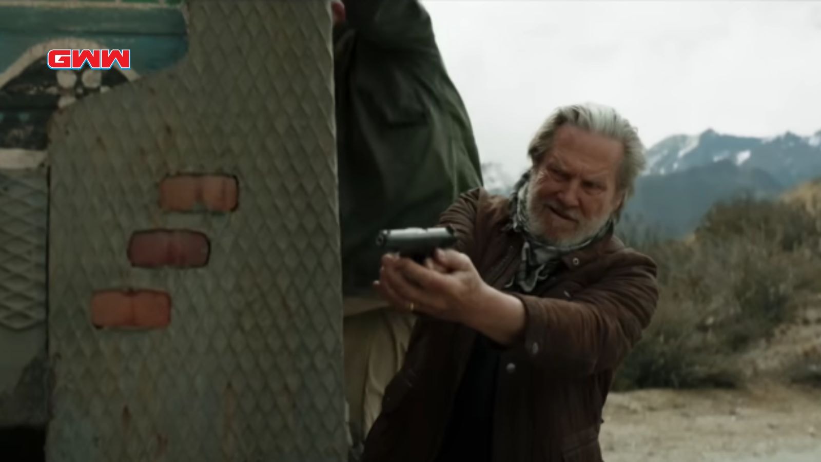 The Old Man Season 2: Jeff Bridges using a pistol