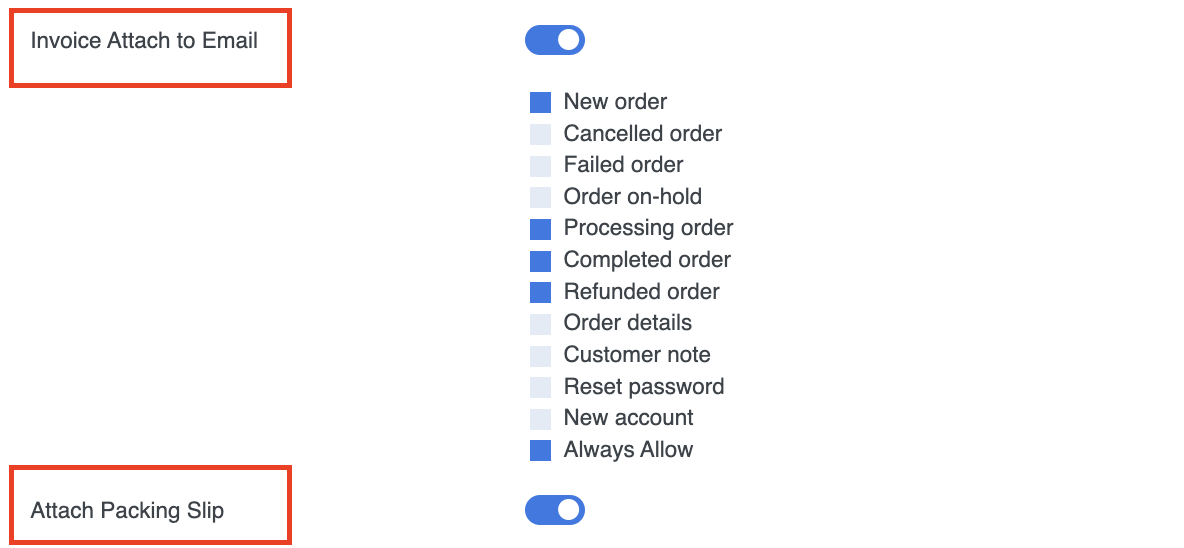 attach invoice to email