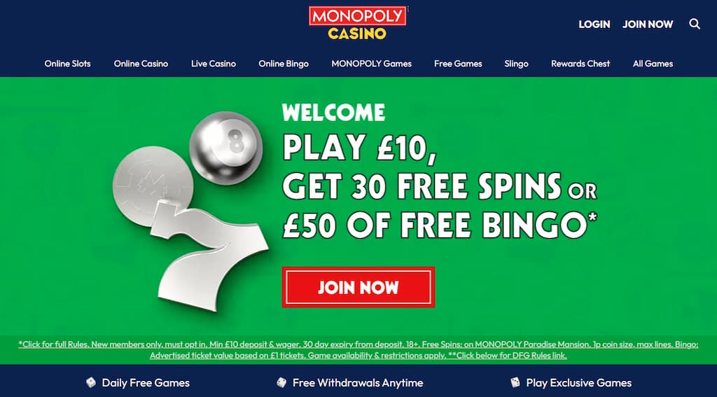 Monopoly Casino - Virgin Games Sister Sites