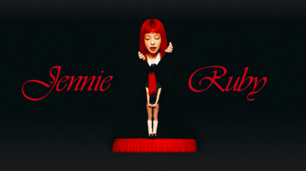 This contains an image BLACKPINK Jennie album Ruby