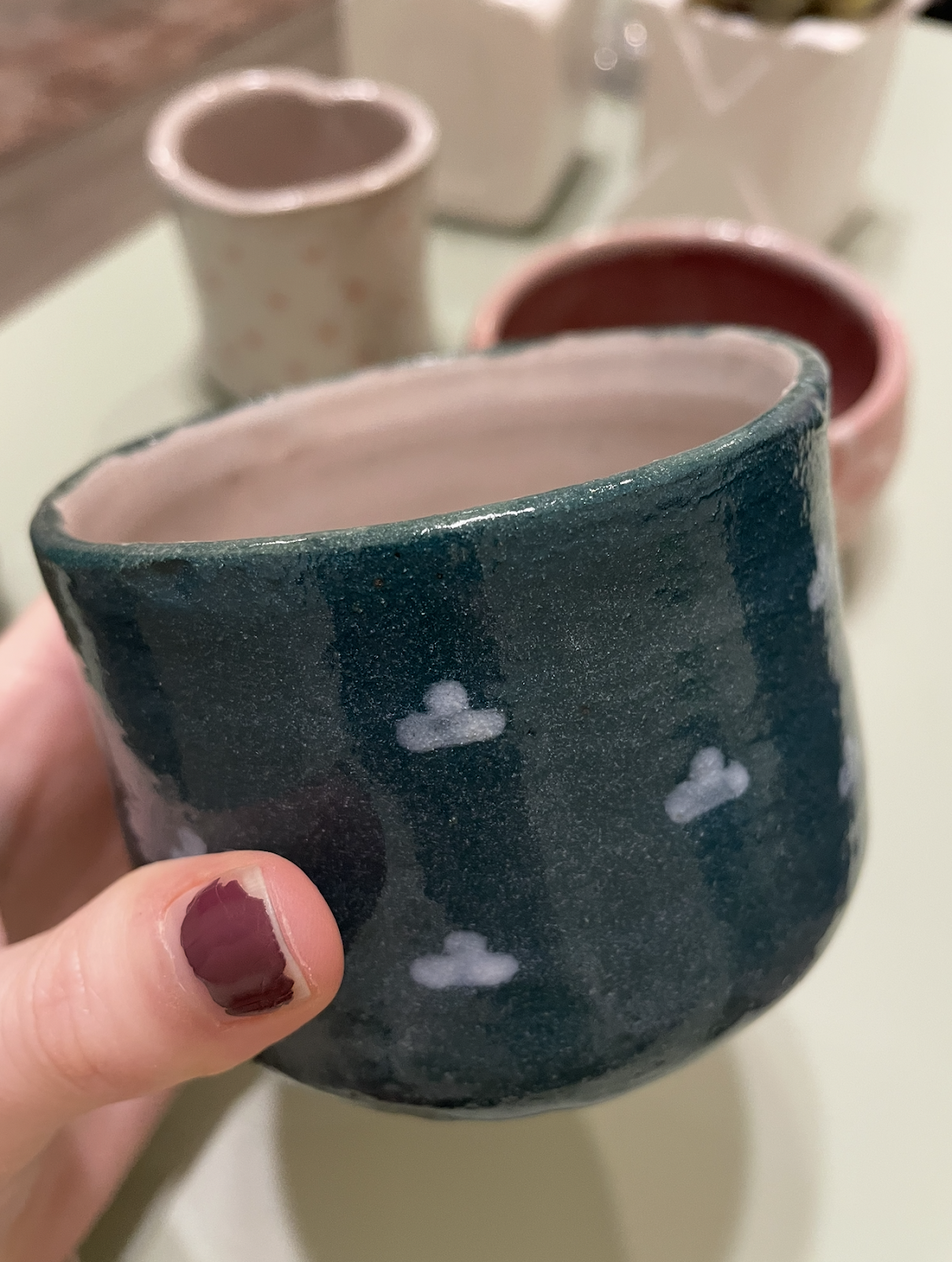 cloud pottery painting