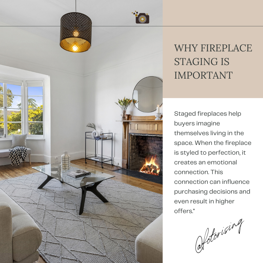 Fireplace Staging