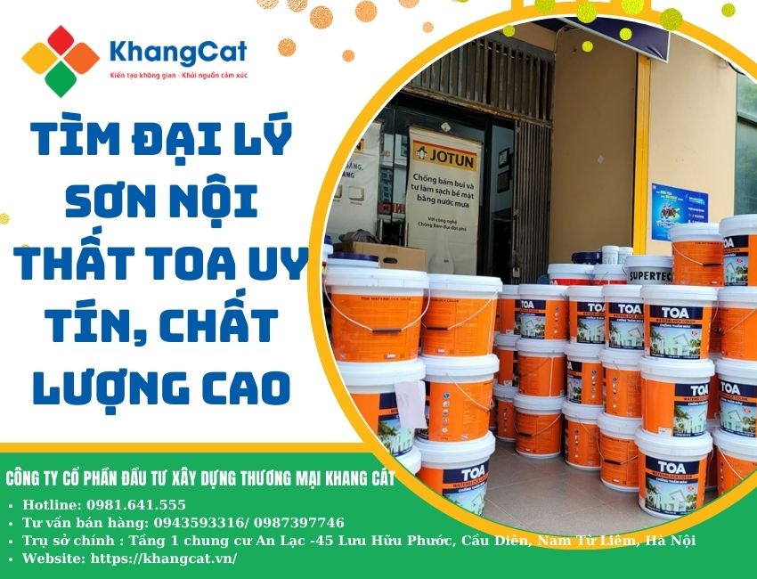 Tìm đại lý sơn nội thất TOA uy tín, chất lượng cao