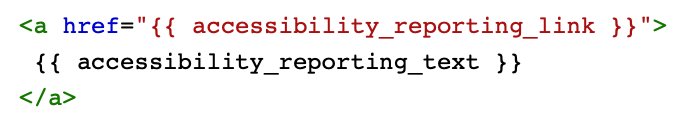 Drupal 8 HTML anchor-tag with the specified HREF and link text.