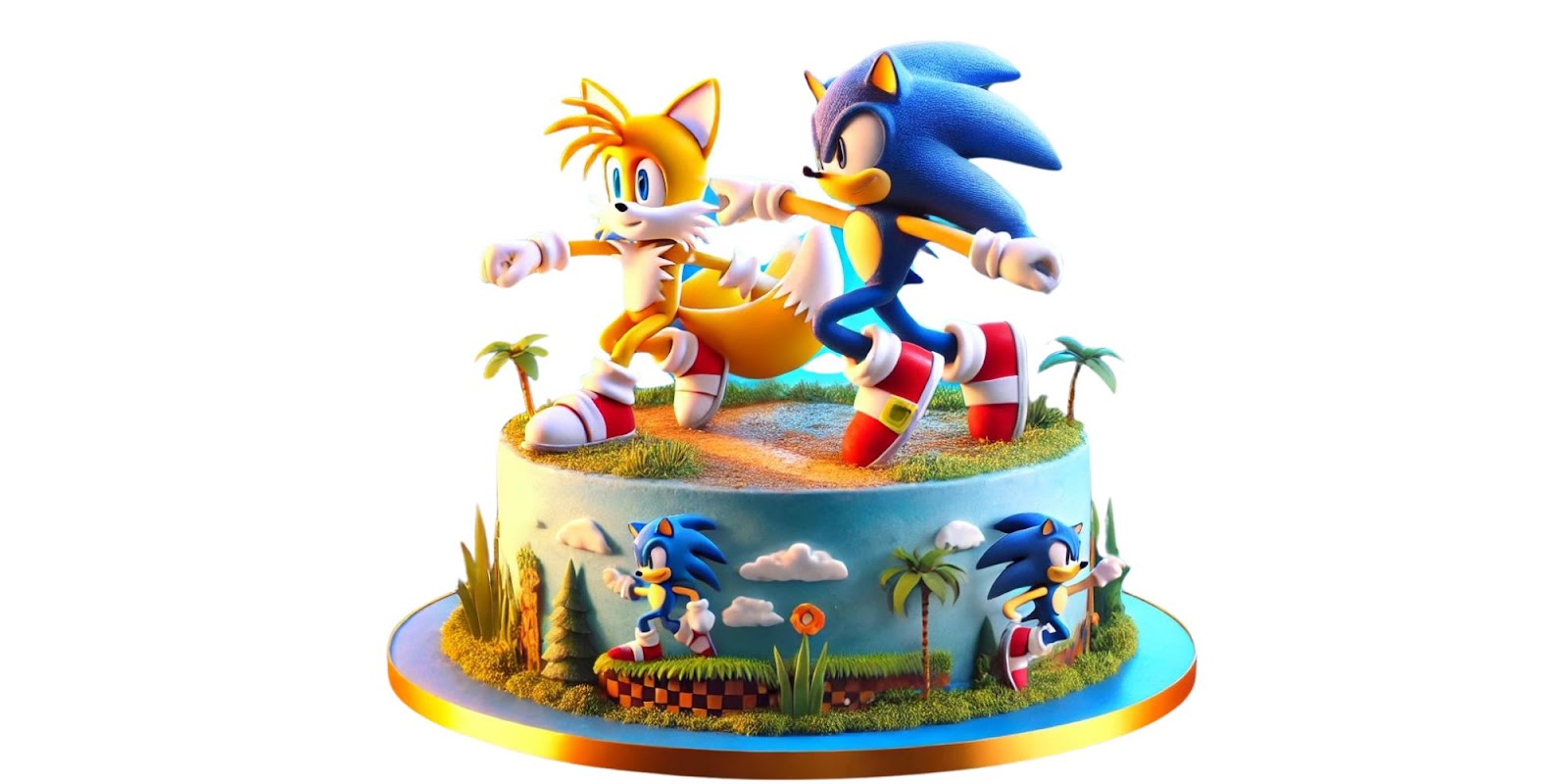 Sonic and Tails Cake