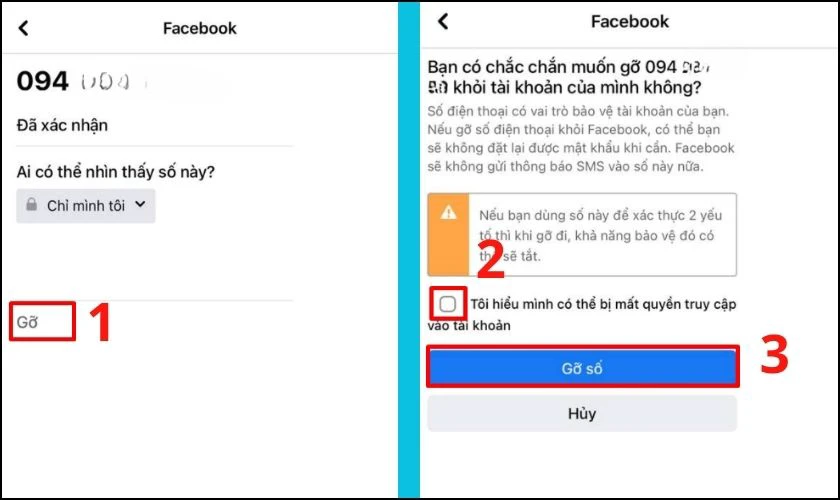 cách thêm số điện thoại vào Facebook