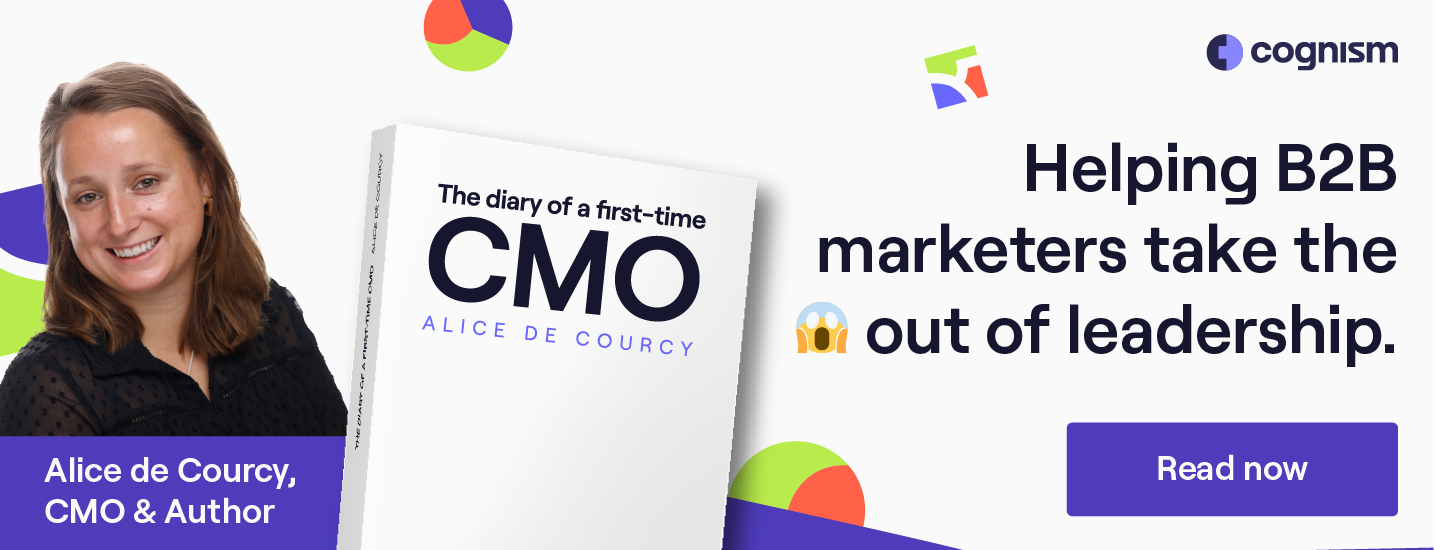 Click to read volume 1 and 2 of Alice's Diary of a first-time CMO!