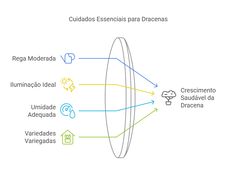 Cuidados Essenciais com Rega e Iluminação para dracenas