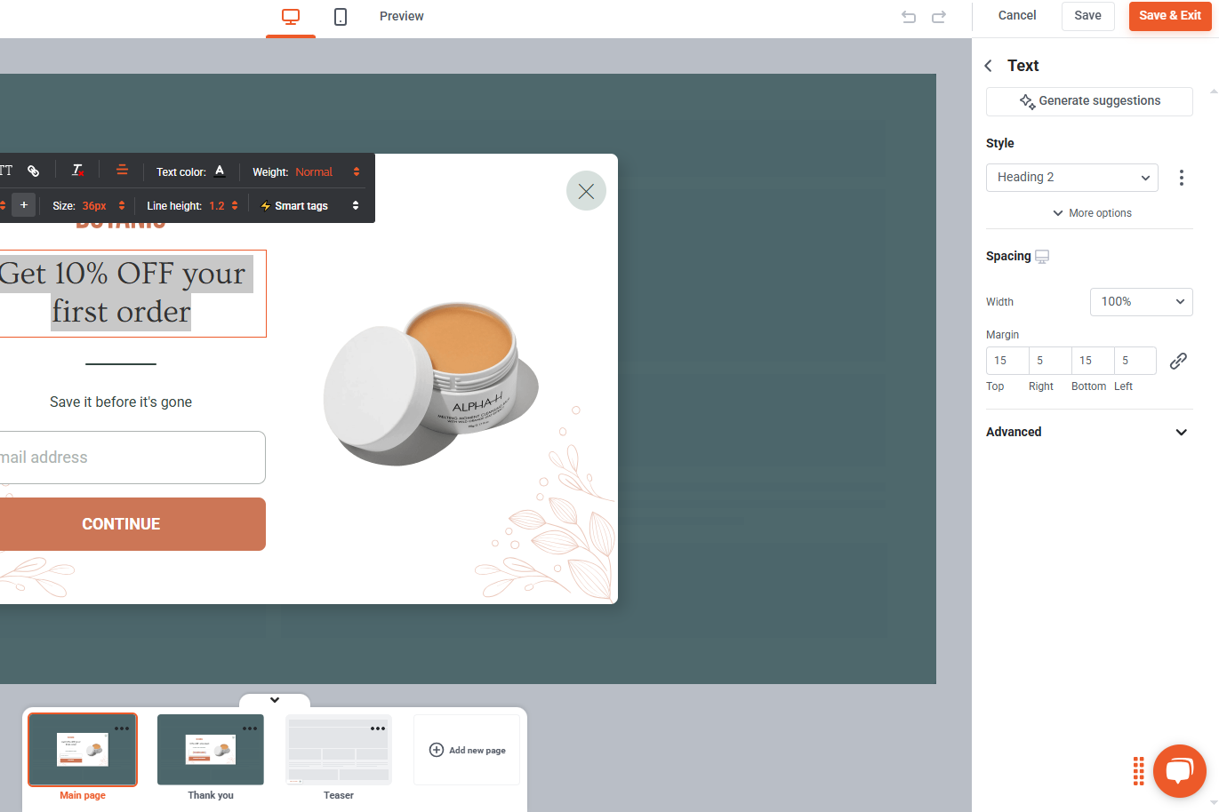 Optimonk Styling Tools