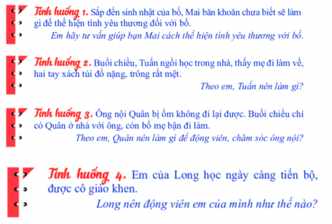 CHỦ ĐỀ 5: EM VỚI GIA ĐÌNH