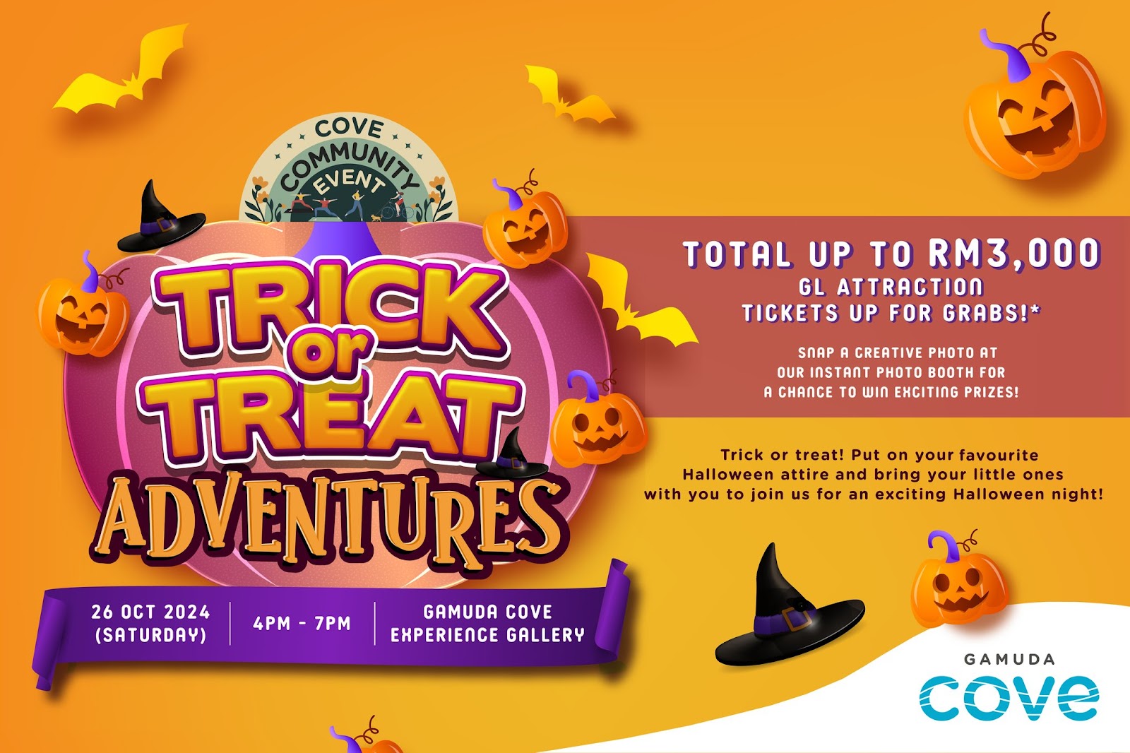 Bring your kids for spooky fun! Gamuda cove’s trick or treat adventures has it all this halloween | weirdkaya