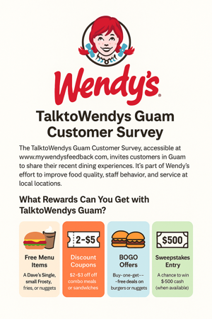 Eligibility for Wendy’s Guam Survey