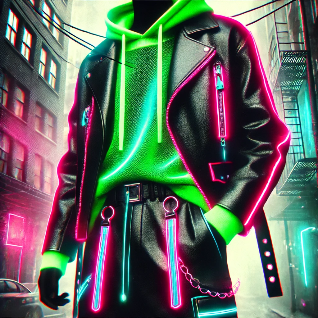 neon noir fashion​