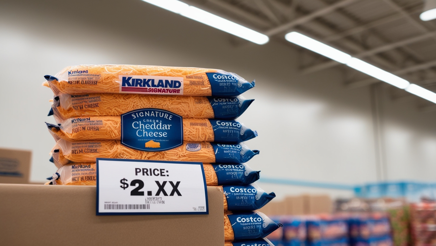 Costco cheddar shredded cheese Kalispell MT price