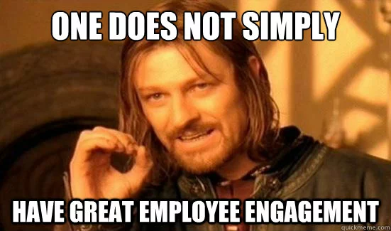 HR-Meme: Geringe Mitarbeitermotivation