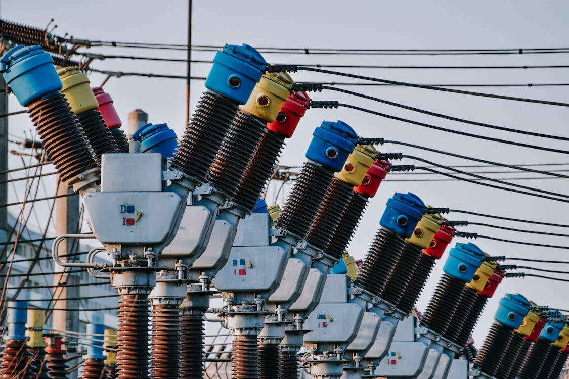 Electrical utility infrastructure showcasing the need for a robust risk management system in high-risk industries.