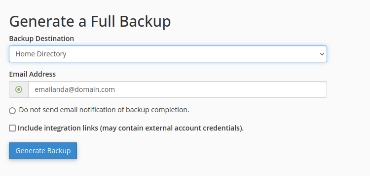 Cara Membuat Backup Data di cPanel