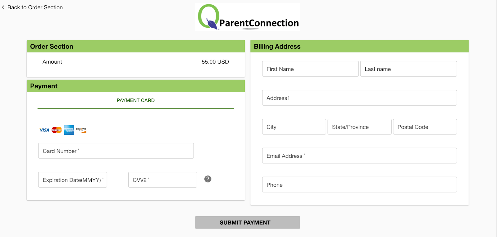 This image displays the submit payment button.