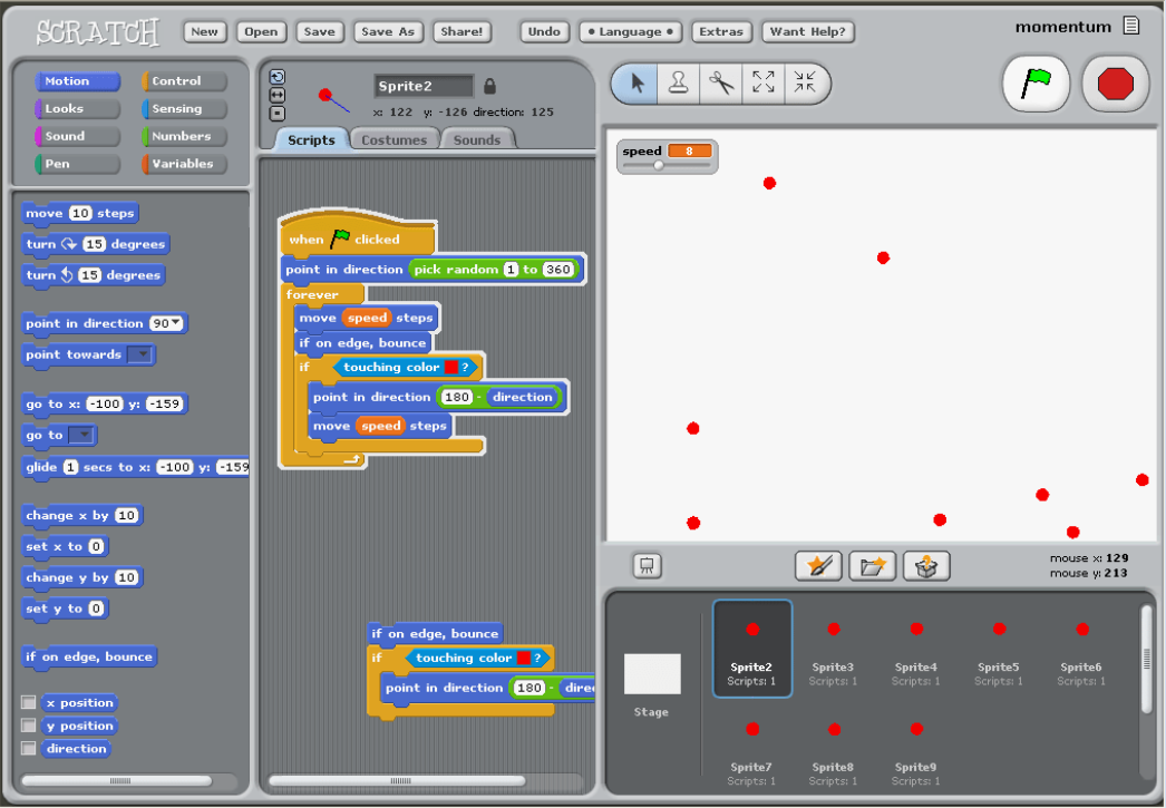 Scratch is a free, visual programming language developed by the MIT Media Lab specifically for kids aged 8 and up.