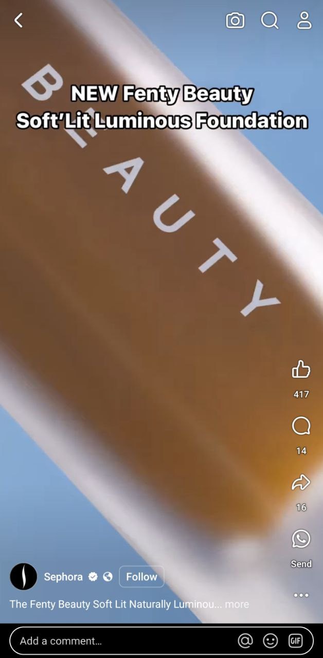 The Fenty Beauty Soft Lit Naturally Luminous Foundation