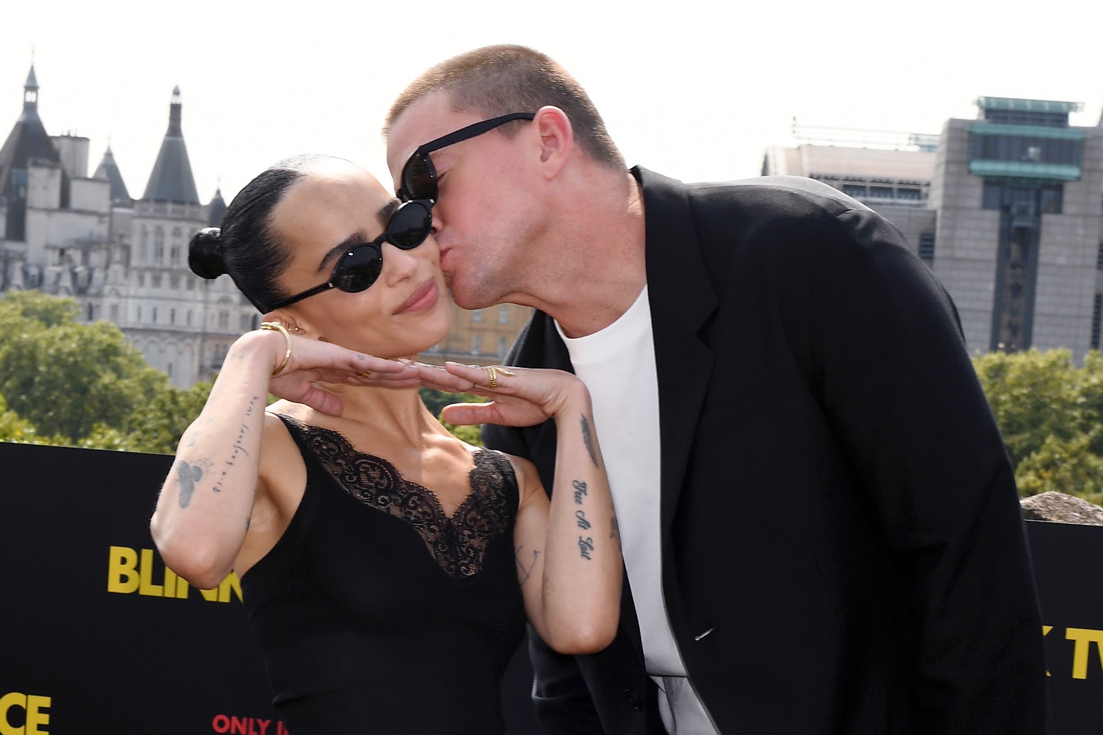 Zoë Kravitz and Channing Tatum on August 18, 2024, in London, England | Source: Getty Images