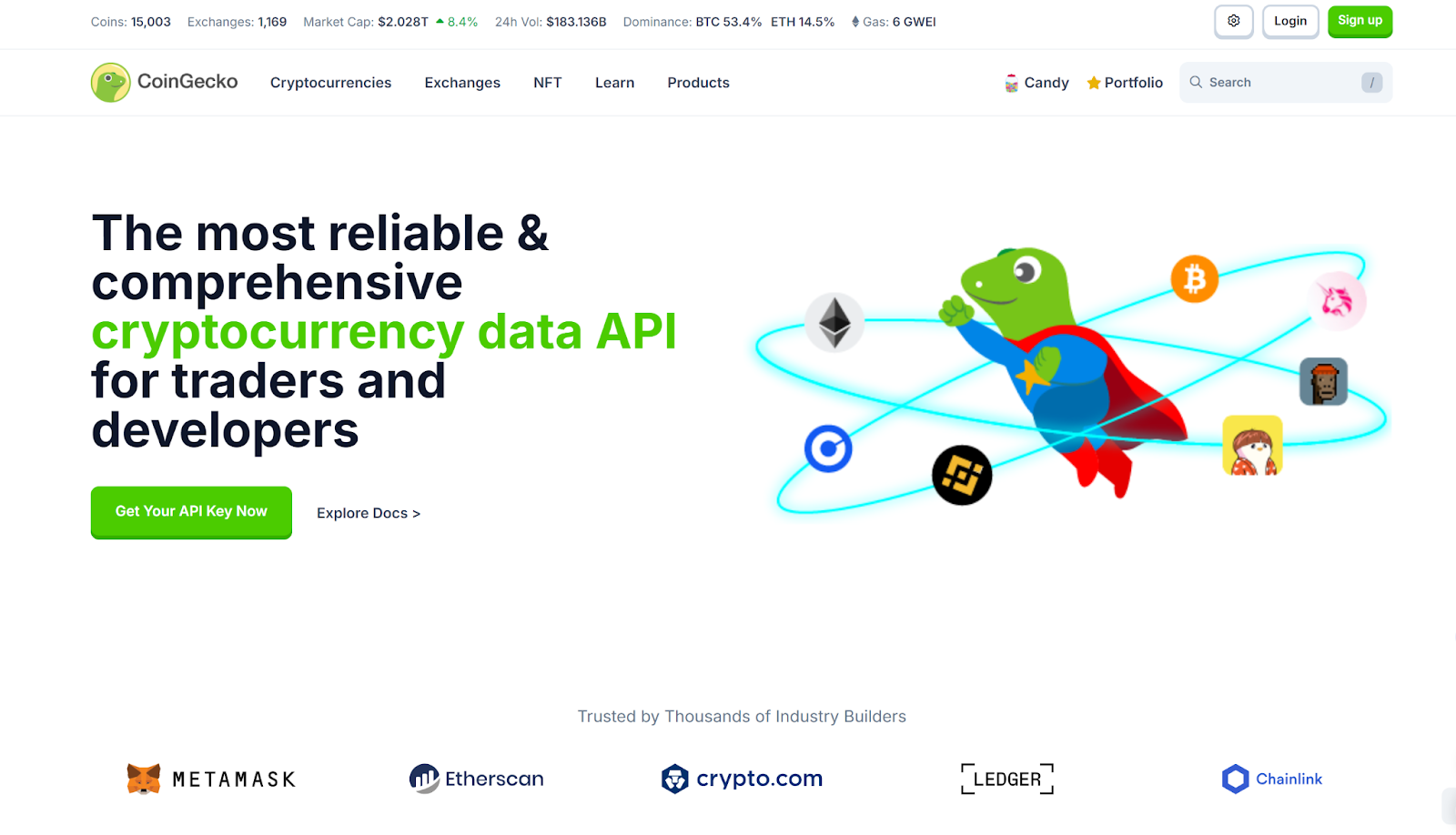 Open-Source Crypto Analysis Software; CoinGecko API
