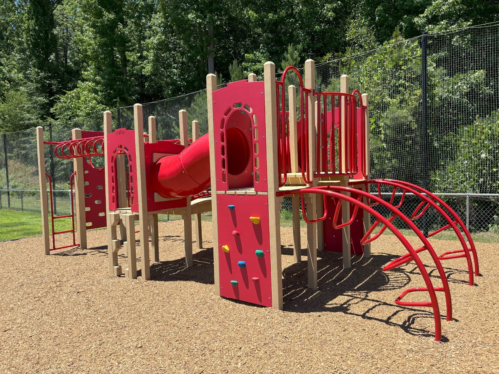 ecoplay  red school playground structure 