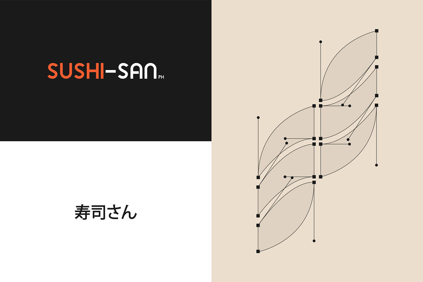 Image from the Branding and Visual Identity for Sushi-San PH article on Abduzeedo