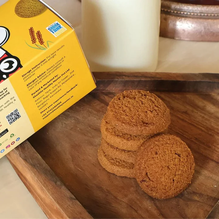 Enjoy Millet Cookies with Milk  