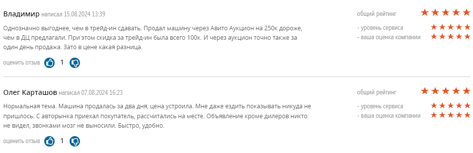 Опыт успешной продажи автомобиля через Аукцион на Авито Авто — подробный отзыв клиента