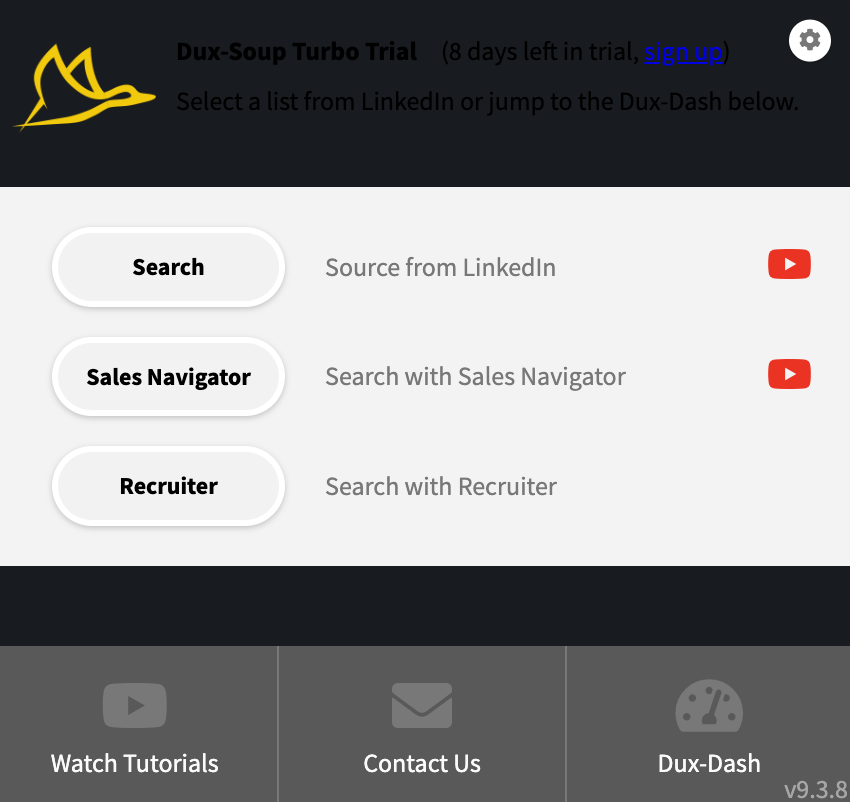The browser extension features.