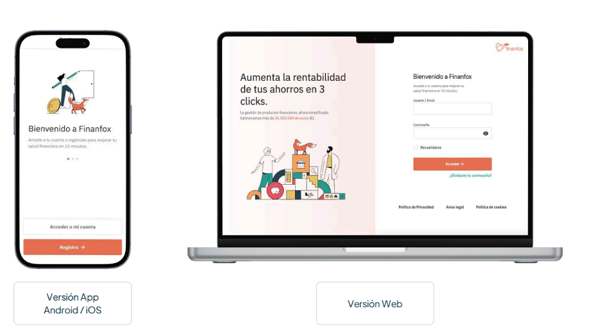 Descarga la app de Finanfox para mobile y desktop