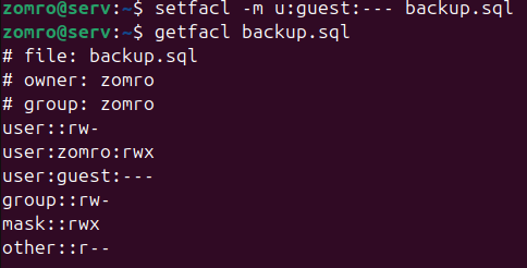 Administration of Access Rights in Linux Using ACL - 4