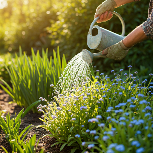 Watering and Fertilizing Touch-me-not Flowers