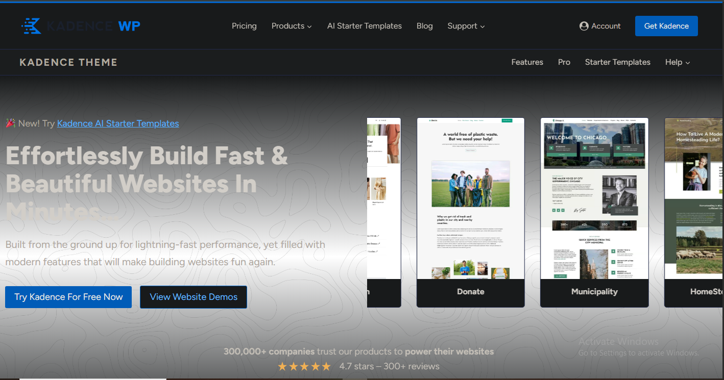 Kadence Best WordPress Blog Theme for Speed in 2025