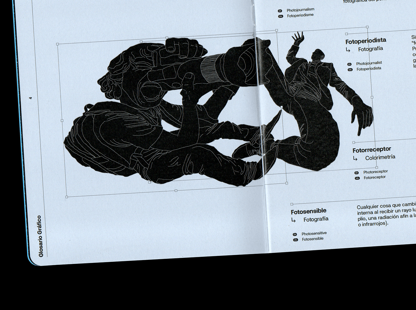 Image from the Editorial Design Insights from the Glosario Gráfico Project article on Abduzeedo