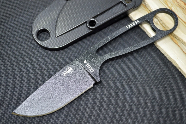 An image showing the ESEE Knives Izula, a compact fixed blade knife with a tough, no-nonsense design.