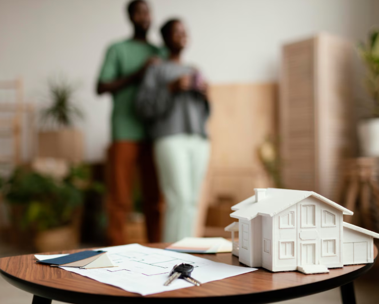 A close-up of a house model  AI-generated content may be incorrect.