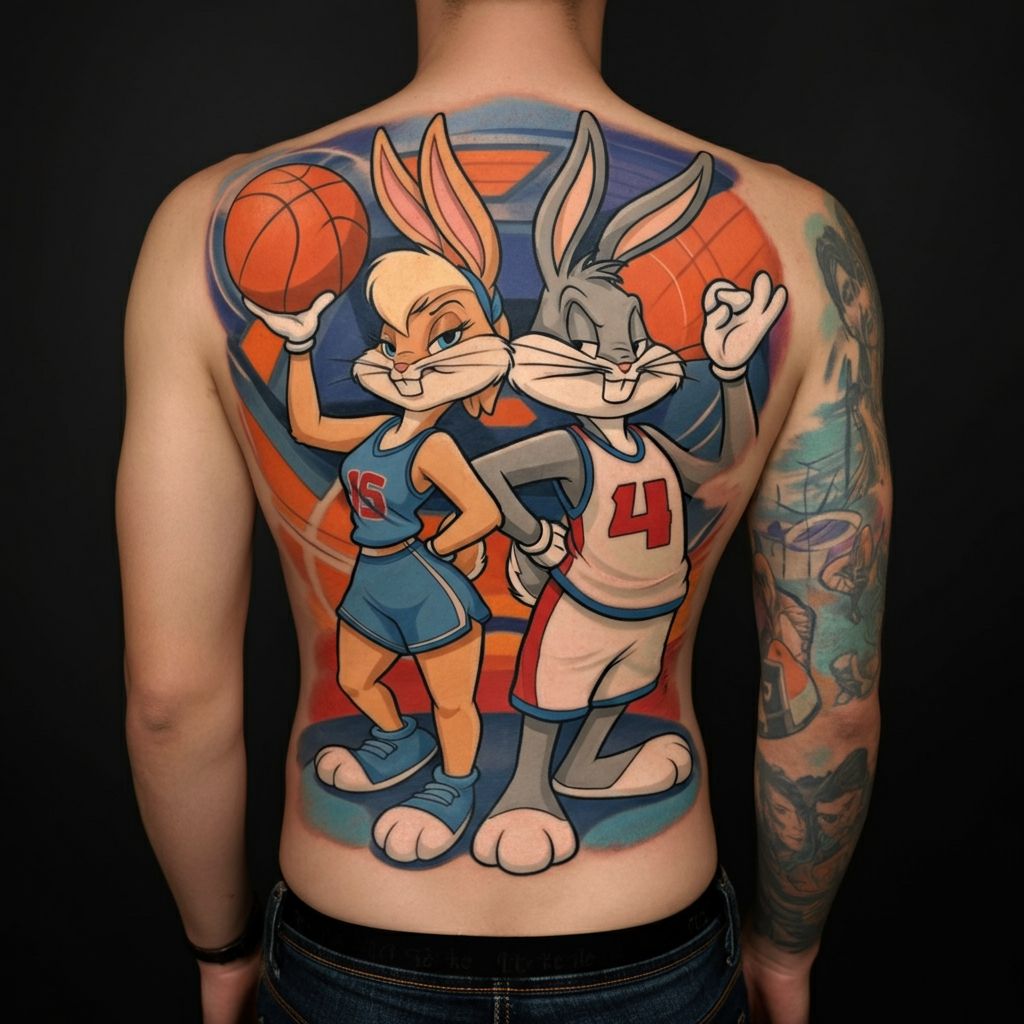 Bugs Bunny and Lola Tattoo
