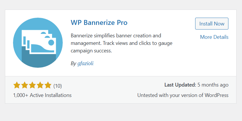 a screenshot of WP Bannerize Pro